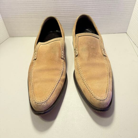 DONALD J PLINER LIGHT TAN SUEDE DRESS SHOES WITH LEATHER SOLES SZ M 9 *Gorgeous* main image 7